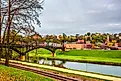 The charming riverside in Galena, Illinois.