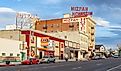 A historic hotel in downtown Tonopah, Nevada. Editorial credit: travelview / Shutterstock.com