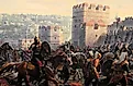 The Ottoman invasion of Constantinople.