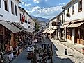 Gjirokaster’s cobblestone Old Town. Credit: Andrew Douglas