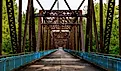 Image of the old Chain of Rocks Bridge in Missouri.
