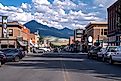 View of the downtown area of Livingston Montana, gateway to Yellowstone National Park. Editorial credit: melissamn / Shutterstock.com