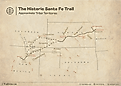 map showing the historic santa fe trail