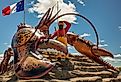Shediac is a Canadian town that boasts "The World's Largest Lobster, Shediac, New Brunswick. Image credit Darlene Munro via Shutterstock