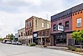 The old business district in Effingham, Illinois. Editorial credit: Roberto Galan via Shutterstock.com