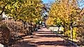 Cool Springs Park in Wilmington, Delaware, with fall colours. 