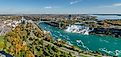 The Niagara Parkway is a scenic 55-kilometer (34-mile) drive in Ontario, Canada, stretching from Fort Erie to Niagara-on-the-Lake along the Niagara River.. Editorial credit: Blue Cat Studio / Shutterstock.com