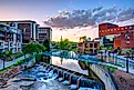 Falls Park in Greenville, South Carolina, USA