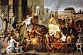 Entry of Alexander into Babylon by Charles Le Brun.