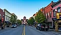 Brick buildings along the main street in Bardstown, Kentucky. Image credit Jason Busa via Shutterstock