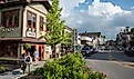 Main Street in Lake Placid, New York.
