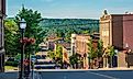Business district Marquette, Michigan.