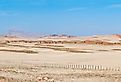 Panoramic view on road C14 just south of the Tropic of Capricorn, Egypt.