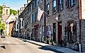 Historic Race Street in Jim Thorpe, Pennsylvania.