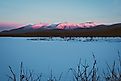 Mount Washington as seen from Pondicherry Wildlife Refuge near Whitefield, New Hampshire.