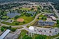 Aerial view of the Des Moines suburb of Ankeny, Iowa. 