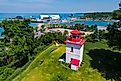 Goderich Lighthouse in Goderich, Ontario.