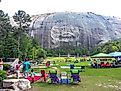 The famous Confederate Memorial Carving at Stone Mountain Park, Georgia. Image credit: Big Joe / Shutterstock.com.