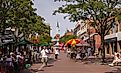 Church Street in Burlington, Vermont. Image credit: Rob Crandall / Shutterstock.com.