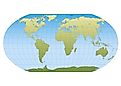 Robinson projection map.