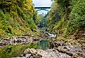 The Quechee Gorge Bridge in Vermont.