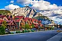 Banff Avenue in Banff, Alberta. Image credit viewfinder via Shutterstock