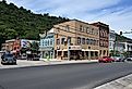 Town square in Berkeley Springs, West Virginia. Image credit G. Edward Johnson, CC BY 4.0 <https://creativecommons.org/licenses/by/4.0>, via Wikimedia Commons