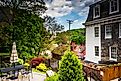 Old buildings in Ellicott City, Maryland.