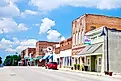 Businesses along Division Street in Carterville, Illinois, United States