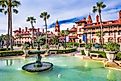 The Town Square and Fountain in St. Augustine, Florida