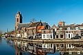 Cityscape of Oudewater, Netherlands
