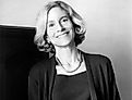 Black and white photo of Martha Nussbaum. Image credit Jerry Bauer CC BY-SA 3.0, via https://commons.wikimedia.org/wiki/File:Nussbaum_Martha2.jpg