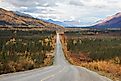 Dalton Highway, south of the Arctic Circle, Alaska. 