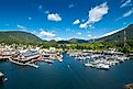 Aerial view of Ketchikan, Alaska.