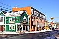 High Street in Wolfville, Nova Scotia, Canada.