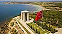 Aerial view of the Gallipoli Peninsula. Editorial credit: Bekir Vahit Telli / Shutterstock.com