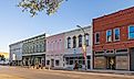Cleburne, Texas: The old business district on Chambers Street, via Roberto Galan / Shutterstock.com