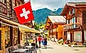Scenic view of Mürren village in Swiss Alps (Editorial credit: Arcady / Shutterstock.com)