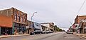 Boston Store on the left along Manvel Avenue in Chandler, Oklahoma. Editorial credit: Roberto Galan / Shutterstock.com