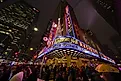 The iconic marquee of Radio City Music Hall. Via Shutterstock / Gordon Donovan