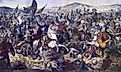 Painting of the Battle of Kosovo by Adam Stefanović. 