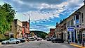 Downtown Elkader, Iowa. Image credit: Kevin Schuchmann via Wikimedia Commons.