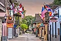 St. George Street in St. Augustine, Florida. Editorial credit: Sean Pavone / Shutterstock.com.