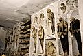 Palermo, Italy: Catacombs of the Capuchins -- burial catacombs in Palermo. Image credit Walter Cicchetti via AdobeStock.