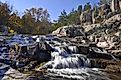 Rocky Falls near Eminence, Missouri.