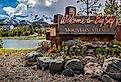 Welcome to Big Sky Mountain Village signage. Image credit Zorro Stock Images via Shutterstock.