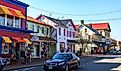 Street view in St. Michaels, Maryland.