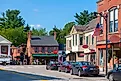 Main Streets Market and Cafe at 42 Main Street in historic town center of Concord, Massachusetts MA, USA.