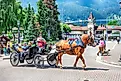 Bavarian style village Leavenworth located near Cascade Mountains, Editorial credit: AnjelikaGr / Shutterstock.com