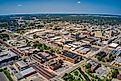 Aerial view of Hutchinson, Kansas.